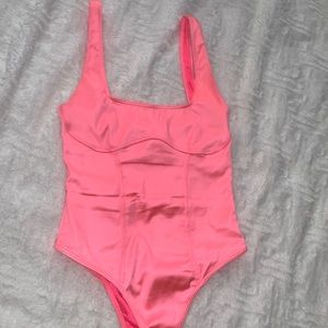 Pink body suit from tiger mist